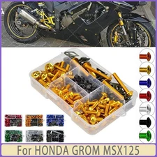 1set 177PCS For HONDA GROM MSX125 Fairing Bolts Kit Bodywork Screws High quality