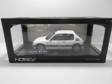 Miniature car 1/18 Norev Peugeot 205 GTI 1991 White model car