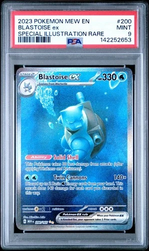 2023 Pokemon MEW EN 151 Blastoise EX Special Illustration Rare #200 PSA 9 MINT