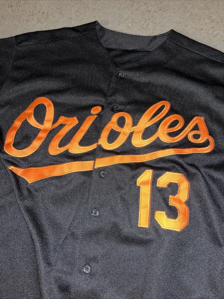 Camiseta Baltimore Orioles Manny Machado Hombre Mediana Negra 13 Foto 2 de 4
