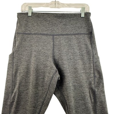 NWOT Athleta Ultimate Stash Pocket Capri Womens 1X Gray Heathered Leggings