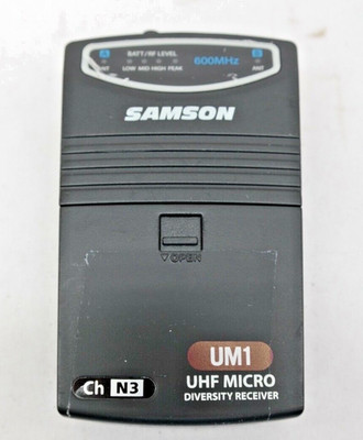 Samson UM1 UHF Series One Handheld Micro Diversity Receiver CH N3 JH