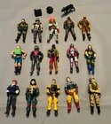 15 Vintage 1980s G.I. GI Joe Cobra 3.75 Action Figure LOT + few accessories