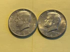 Lot of 2  Kennedy Half Dollars Both 1964 D 90% SILVER Beautiful Coins See Pics