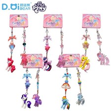Genuine My Little Pony Mini Figure Clear Matching Keycahin Charms Phone Strap