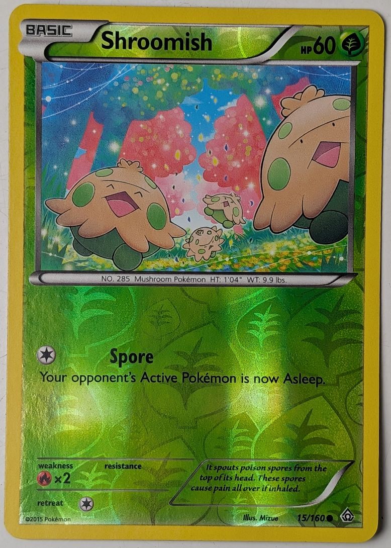 2015 XY - Primal Clash Shroomish Reverse Holo #15