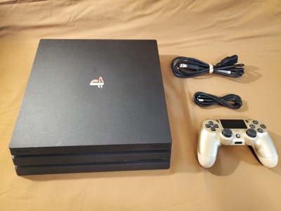 PS4 Pro 1TB Black w Gold Controller FREE SHIPPING ships day of purchase