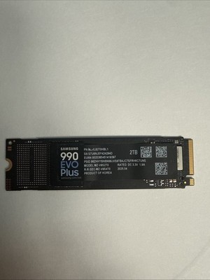 Samsung 990 EVO Plus 2TB M.2 NVMe Gen 4 Internal SSD Black. Tested. 99% Health