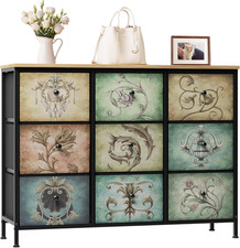 Dresser for Bedroom, 9 Drawer Dressers Chests of Drawers for TV Stand, Organiz