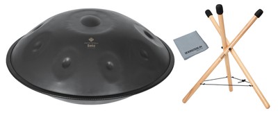Sela 309 Melody Handpan E Kurd Set Percussion Stahl Rucksack Stativ Ständer Tuch