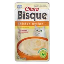 Churu Bisque Lickable Wet Cat Topper, 1.4 oz Pouch, Chicken