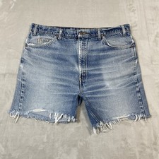 Vintage Levis Orange Tab Shorts 38 Waist Whisker Fade Washout 505 1995 Grunge