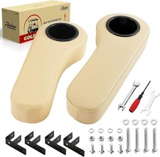 No Drill Golf Cart Armrest Cup Holder for 1" Square Tube EZGO Club Car Yamaha