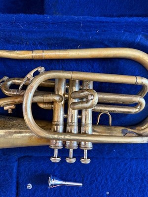 King brand Marching French Horn with mouthpiece. USA | eBay