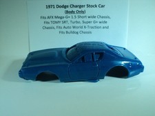 HO scale Slot Car Custom Resin 1971 Blue Dodge Stock Car Fits AFX Mega-G 