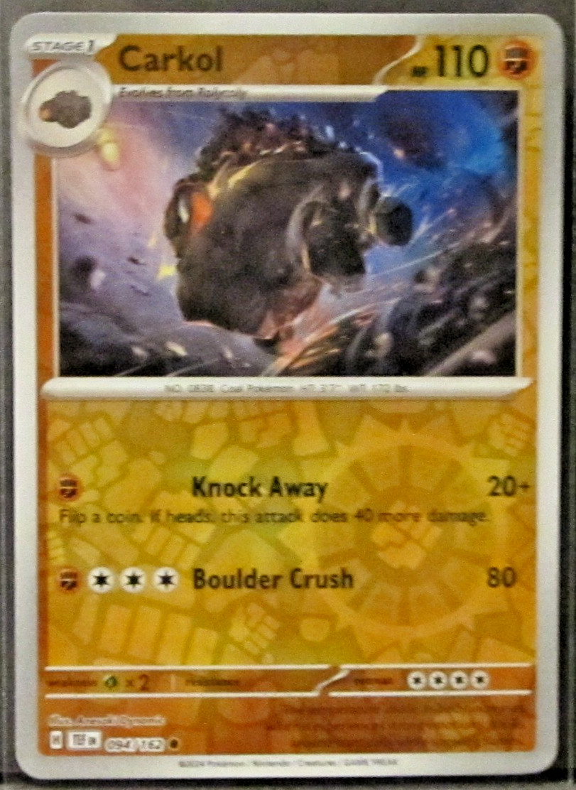 1 POKEMON CARD TCG/CARKOL/094/162/COMMON/REVERSE HOLO/2024