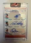 Stephen Curry / Rick Barry / Chris Mullin Triple Auto 4/6 – Leaf Pearl