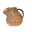 RARE 86 OZ. VINTAGE PINK "BIG BEN" TILT PITCHER FEDERAL GLASS CO. DEPRESSION ERA