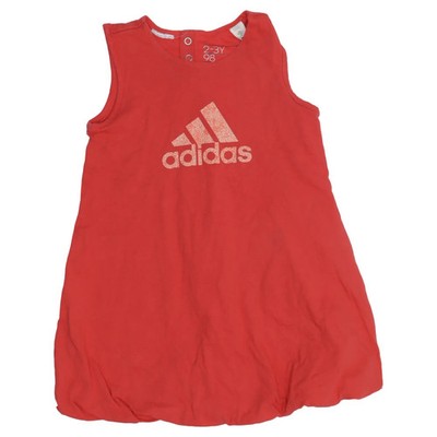 Adidas, Kleid, Größe: 98, Rot, Baumwolle/Polyester, Print, Mädchen #jbt