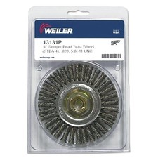 Roughneck Stringer Bead Wheel, 4 in dia x 3/16 in Face W x 5/8 in-11 UNC x