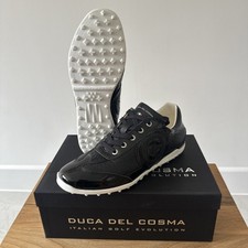 Womens Spikeless Golf Shoes, Duca Del Cosma Kubananeo, UK8, Black, NEW