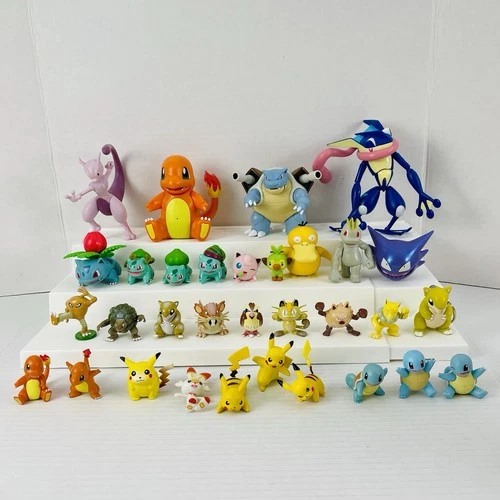Pokémon TOMY Mini Figure Toy Lot of 32 Vintage Mixed Lot Of Pokemon
