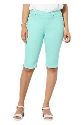 DG2 by Diane Gilman Women's Stretch Bermuda Short Ocean