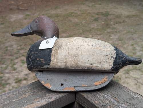 VINTAGE CARVED WOODEN HUNTING DUCK DECOY FOR SALE 151 Bob Struebing Marine City