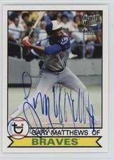 2018 Topps Archives Fan Favorites 1979 Design Gary Matthews #FFA-GM Auto 6i2