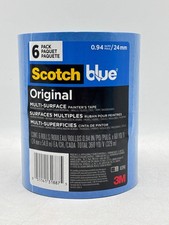 Scotch Blue Original Multi-Surface Painter's Tape - 6 Tape Rolls
