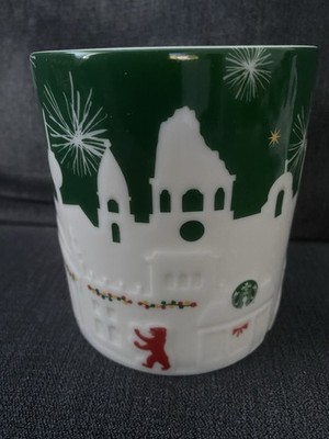 Starbucks Mug BERLIN/GER, 3D Relief-Serie, grün/weiss, NEU und unbenutzt.