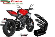 Mivv MV Agusta Brutale 800 RR 2019 Terminali Di Scarico Moto Speed Edge Black