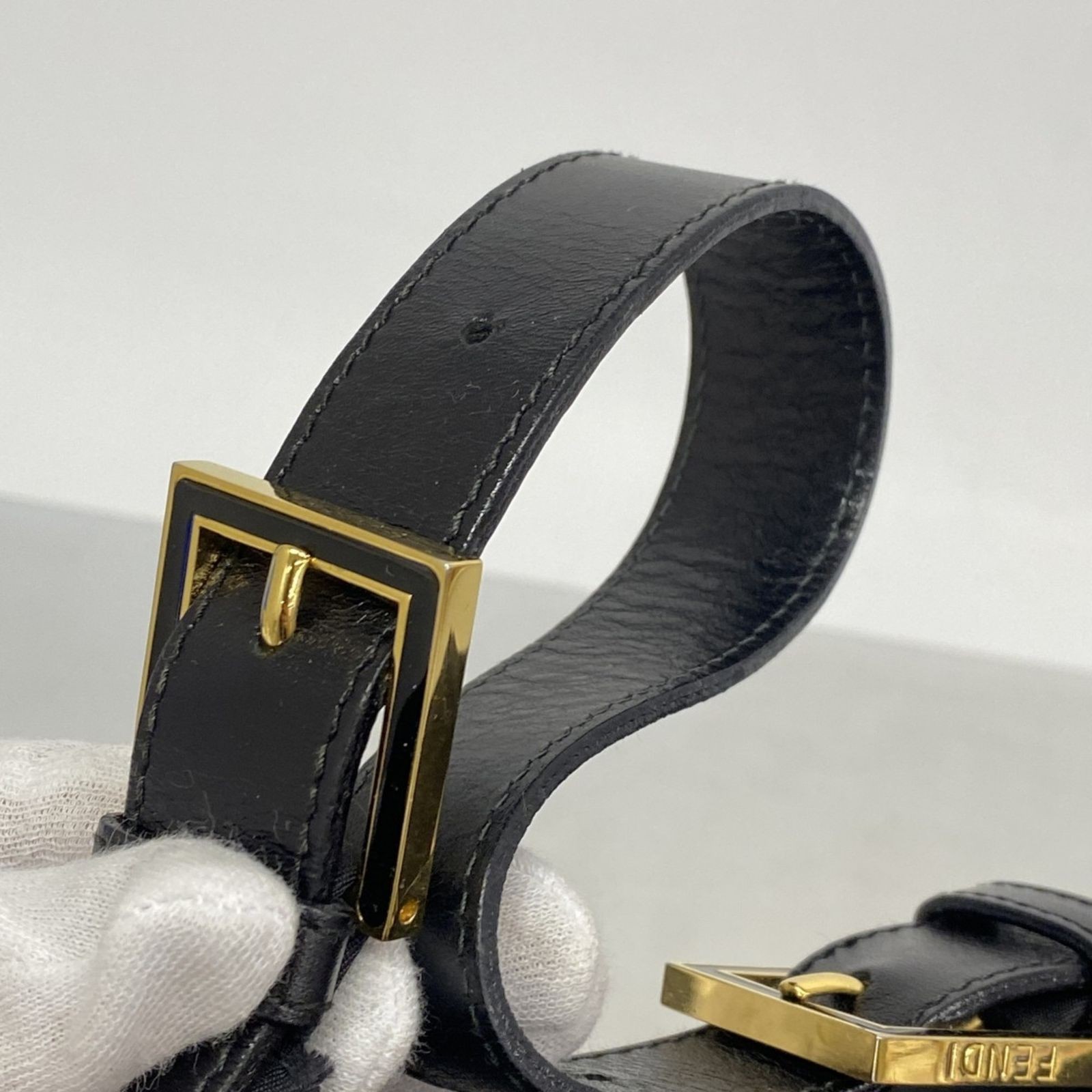 FENDI Handbag Nylon Black Women's From Japan thumbnail 21