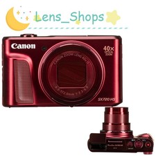 Canon PowerShot SX720 HS Digital Camera 20.2MP 40x Optical Zoom Red Time Lapse