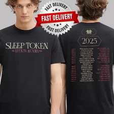 Sleep T0ken Merch Tee The Even In Arcadia Tour 2025 Double Sided T-Shirt