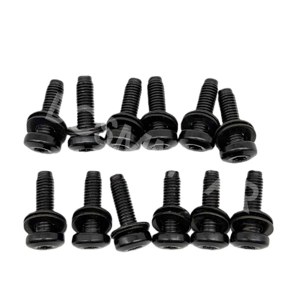 12 Pcs Vehicle Hinge Screws Repair Bolts Fit For 2007- 2017 Jeep Wrangler JK