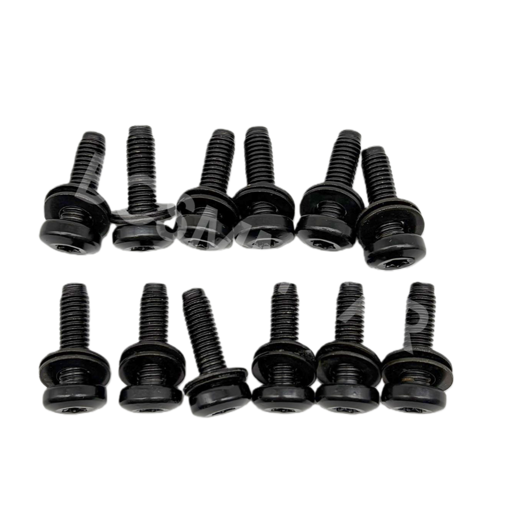 12 Pcs Vehicle Hinge Screws Repair Bolts Fit For 2007- 2017 Jeep Wrangler JK