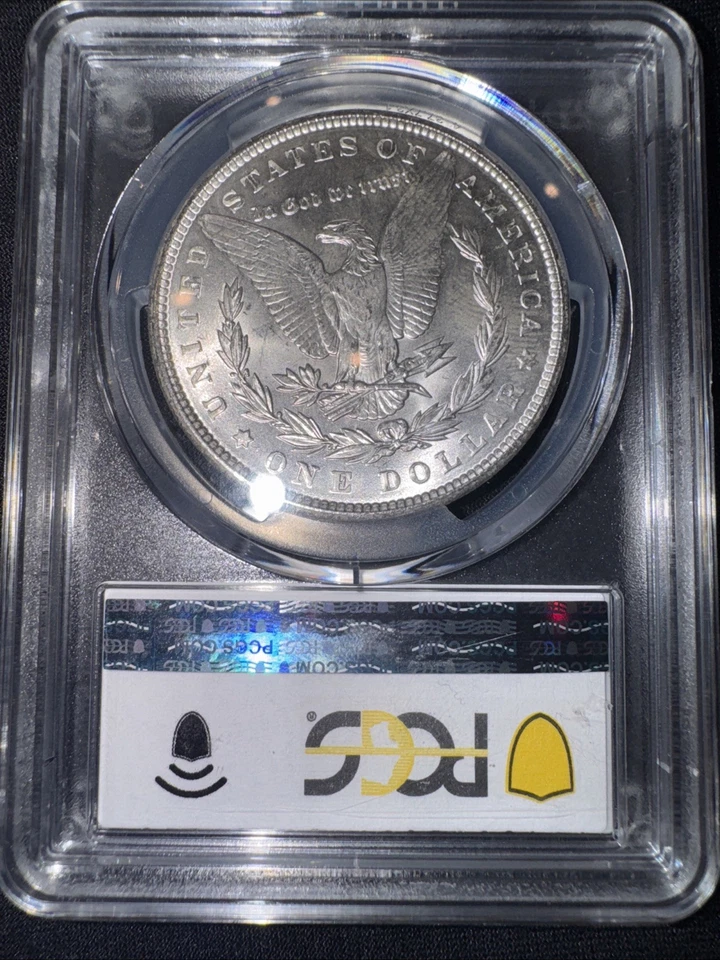 Серебряный Моргановский доллар 1900-P $1 PCGS MS65 монетный двор Филадельфии - Изображение 3 из 4
