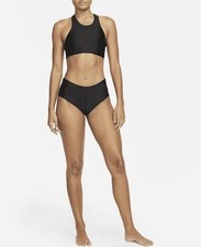 Nike Women  s Hydralock Black Cheeky Bikini Swim 2 Piece Set Size XL NWT
