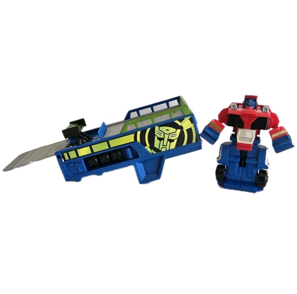 Playskool Transformers Rescue Bots Optimus Prime Racing Trailer 2015 ...