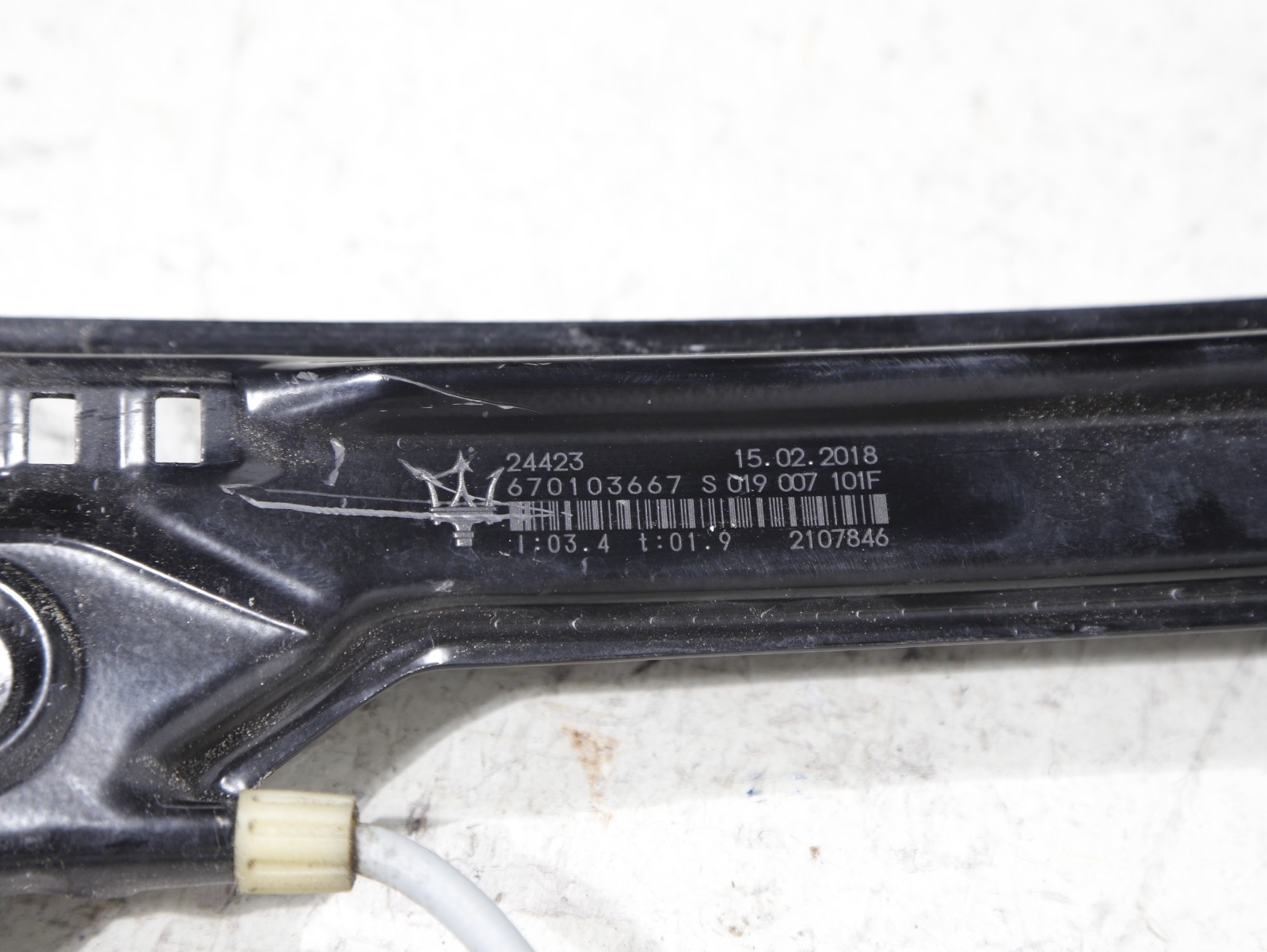 14-20 Maserati Ghibli Rear Left Side Power Window Regulator Drive Motor OEM