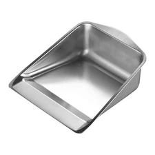 Small Metal Dust Pan Stainless Steel Outdoor Dust Pan Portable Metal Incredible