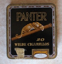Alte Dose Blechdose Panter 20 WILDE CIGARILLOS