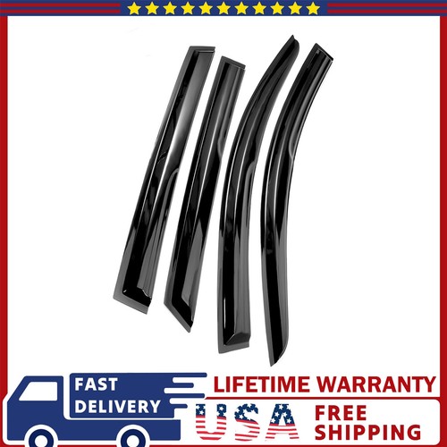 Outside Mount Rain Guards For Kia Optima 2016-2019 Black Window Visor 4Pcs Set