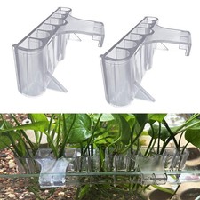 2 Pack Hanging Aquarium Plant Holder 7-Hole Fish Tank Pot Pothos Aquatic Plants