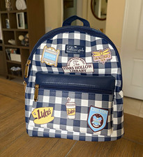 Gilmore Girls Mini Backpack Blue/White Checke...