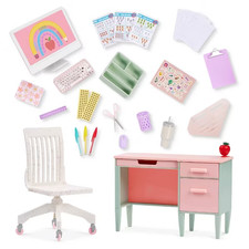 Our Generation Class in Session Teacher's School Desk Chair Set
