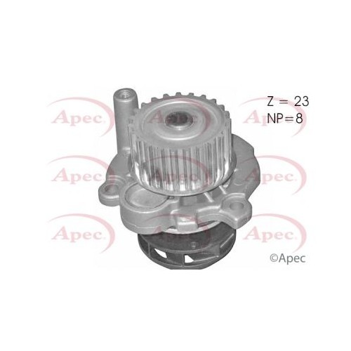 Seat Alhambra 1996-2010 Wasserpumpe Ohne GehäUse Apec AWP1004-image