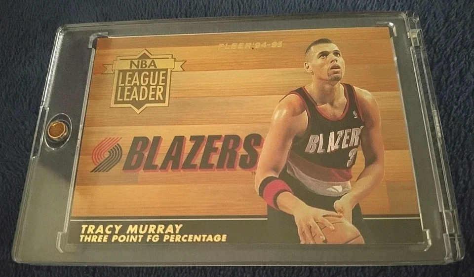 #3 OF 8 TRACY MURRAY🫡 100% MINT 10' (1994/95 FLEER NBA LEAGUE LEADERS Own 30yrs - Image 4 of 4