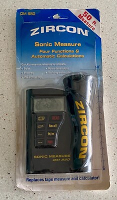 ZIRCON Sonic Measure DM S50 Sound Wave Measuring Device Up to 50 Feet NEW